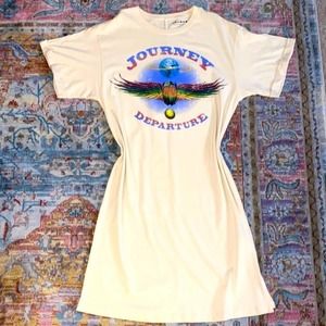 Journey Band Tee Side Slit Dress Size Medium